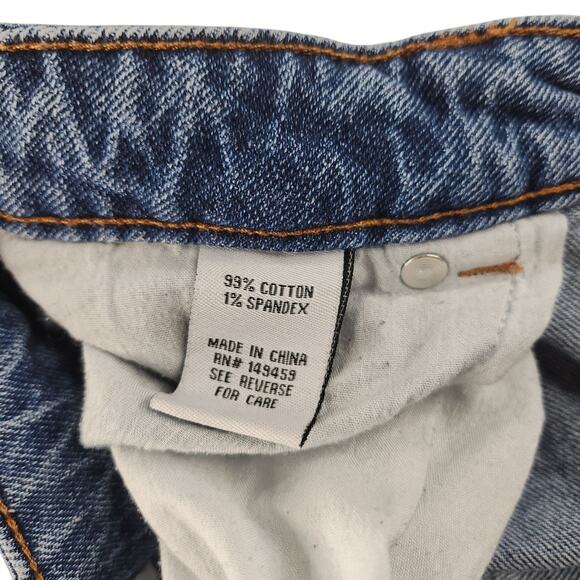 Ashley Mason Jeans 9 Bleached Stone Washed Light Denim Ripped Destroyed Mom - Picture 13 of 14